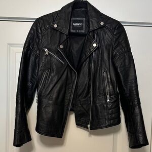 Genuine leather biker jacket size 12